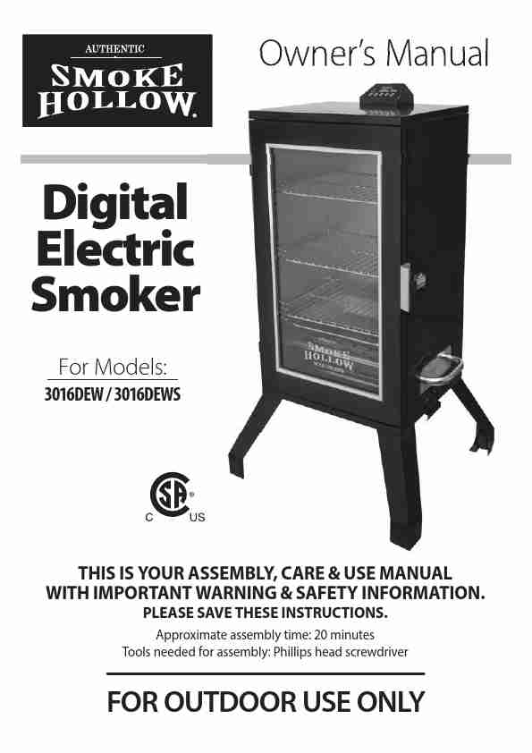 Smoke Hollow Electric Smoker Manual-page_pdf